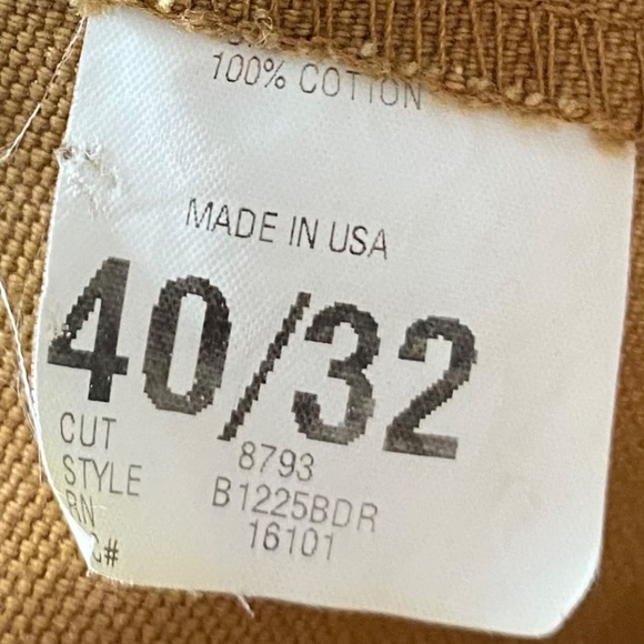 Bercowear Berne Apparel Mens 40 x 32 Overalls Coveralls Tan Brown Work Safety - Picture 6 of 7